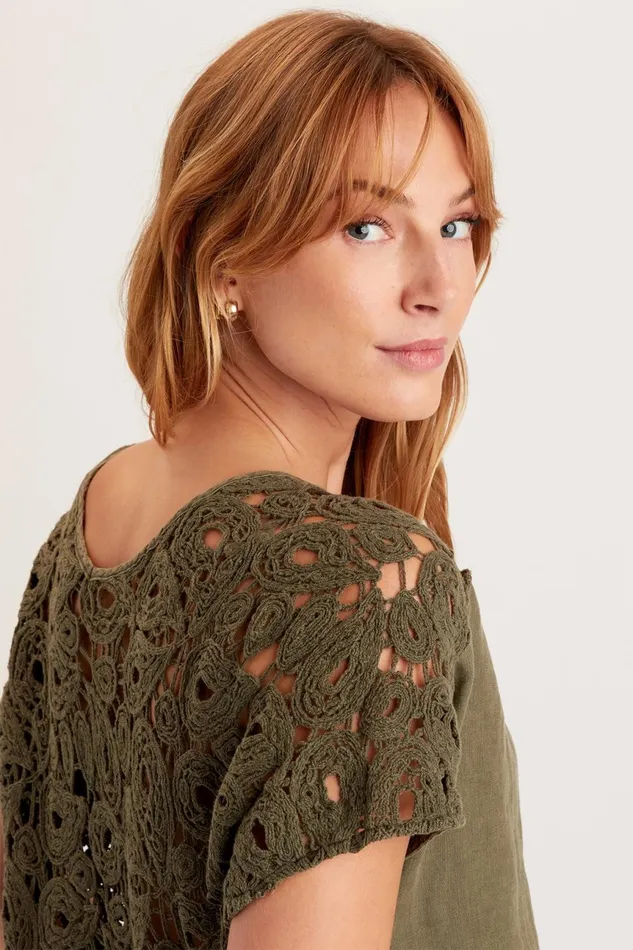 Clothing ShirtsBlouses XCVI Chastain Top Kombu Pigment