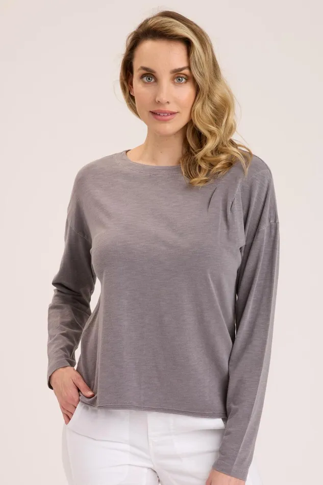 Clothing ShirtsBlouses XCVI Floretto Long Sleeve Solitaire Pigment