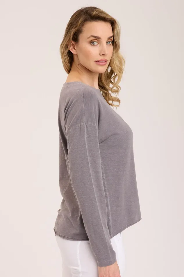 Clothing ShirtsBlouses XCVI Floretto Long Sleeve Solitaire Pigment