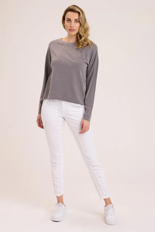Clothing ShirtsBlouses XCVI Floretto Long Sleeve Solitaire Pigment