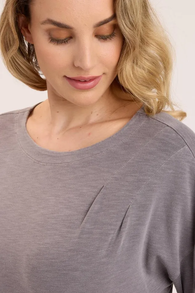 Clothing ShirtsBlouses XCVI Floretto Long Sleeve Solitaire Pigment
