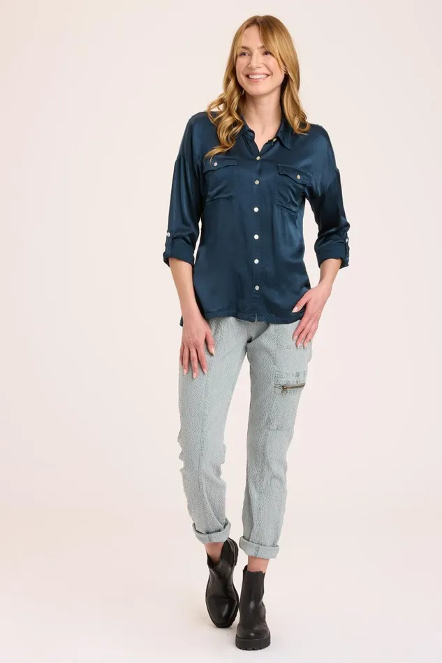 Clothing ShirtsBlouses XCVI Ludolf ButtonUp Sea Port