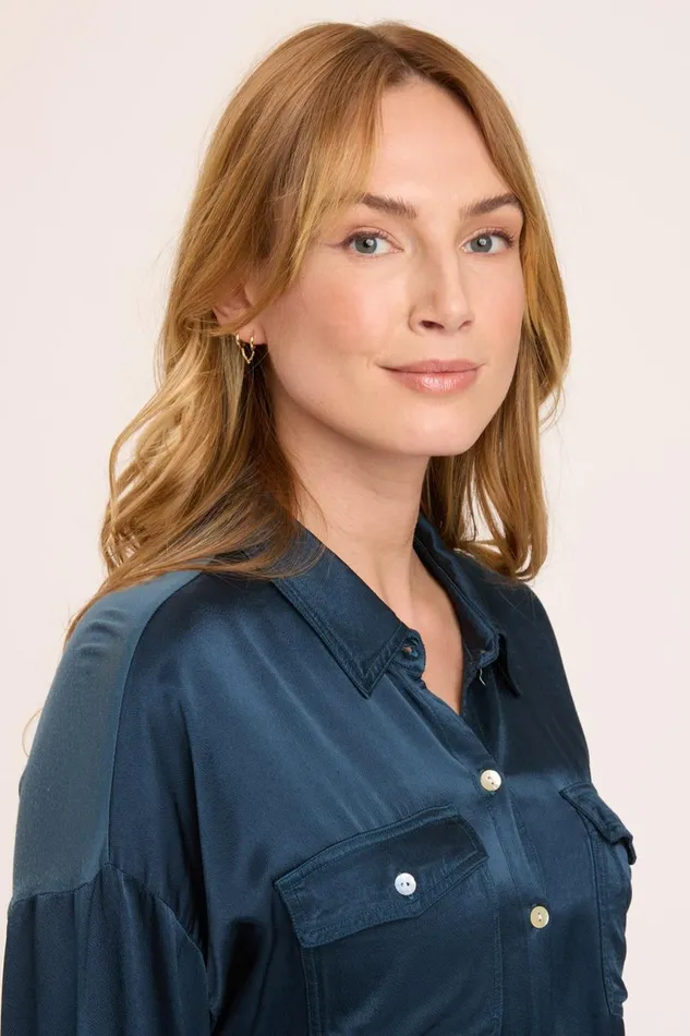 Clothing ShirtsBlouses XCVI Ludolf ButtonUp Sea Port