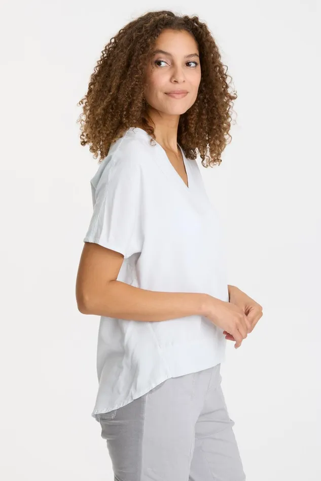 Clothing ShirtsBlouses XCVI Twill Clara Top Fantail Pigment