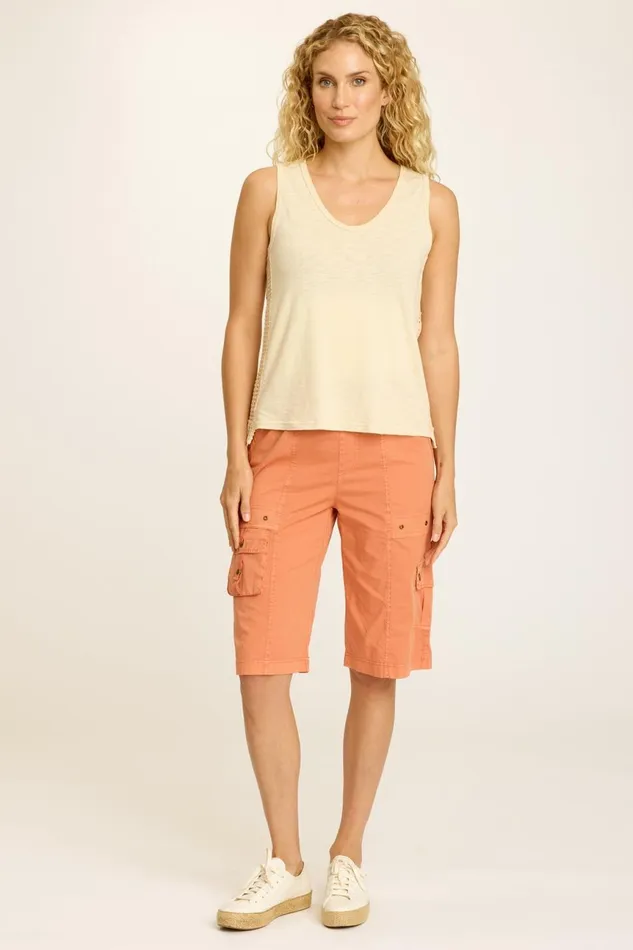 Clothing Shorts XCVI Fontella Bermuda Afterglow Pigment