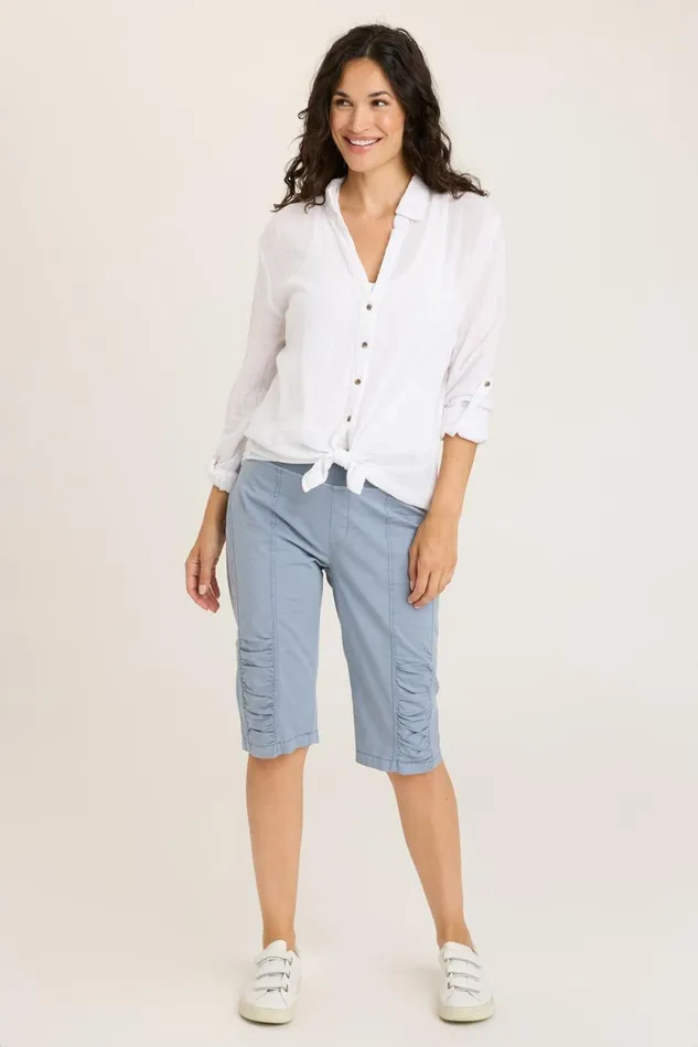 Clothing Shorts XCVI Tatem Bermuda Orion Blue Pigment