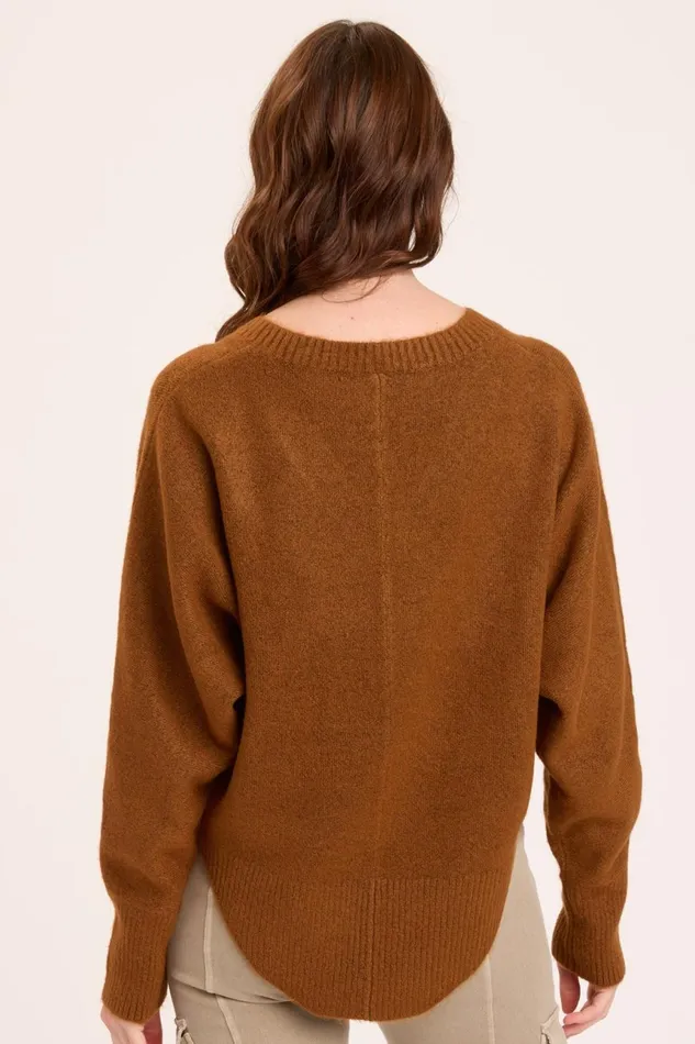 Clothing Sweaters XCVI Gretchen VNeck Tawny Copper