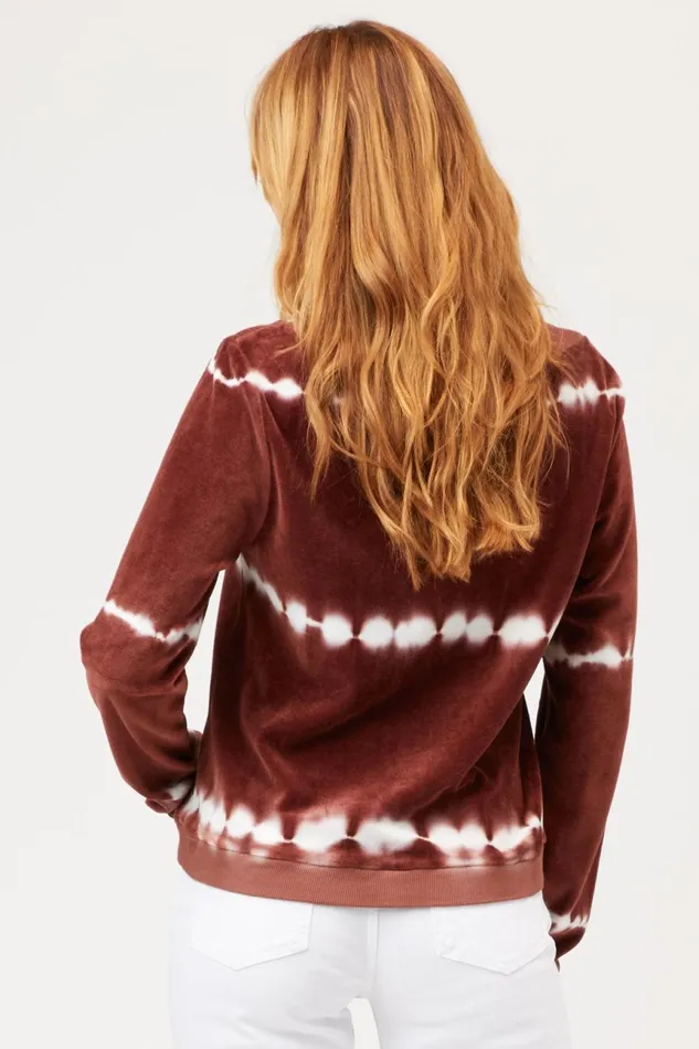 Clothing Sweatshirts XCVI Dakota Pullover Sequence Wash Ruddy