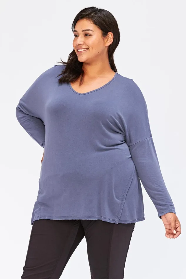Clothing Sweatshirts XCVI Eliza Pullover Prime Blue