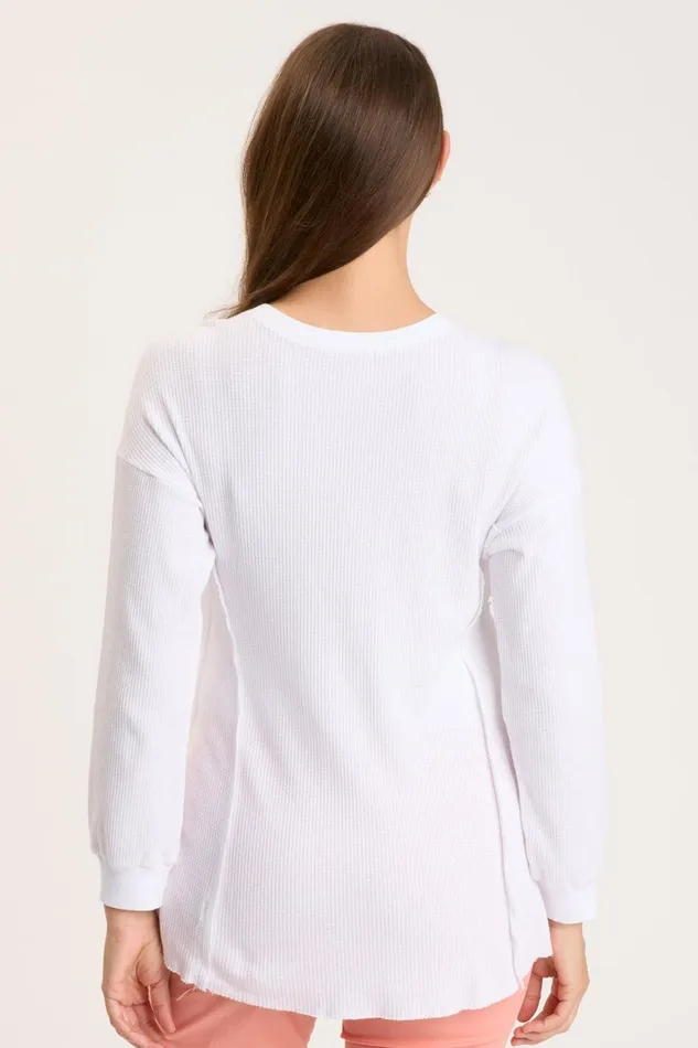 Clothing Sweatshirts XCVI Oxley VNeck White