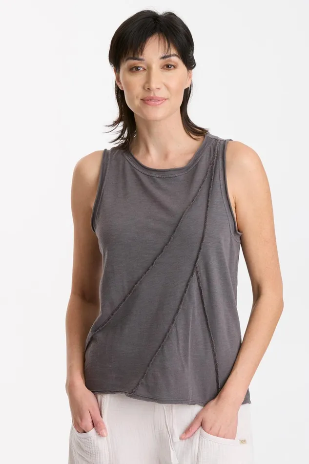 Clothing Tanks XCVI Lave Tank Graphite Point