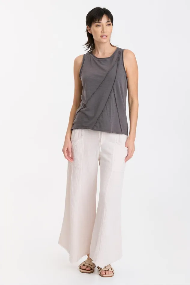 Clothing Tanks XCVI Lave Tank Graphite Point