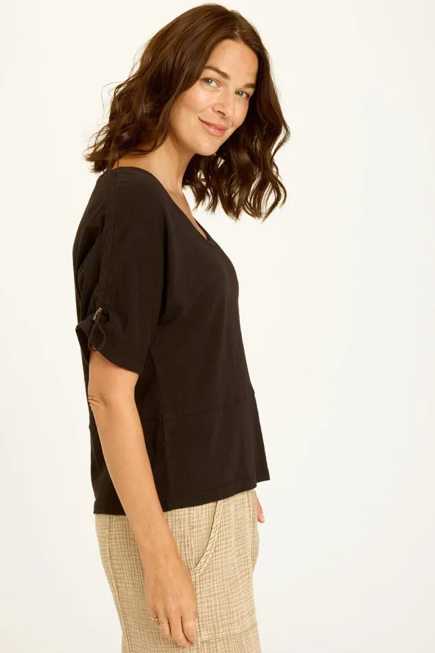 Clothing Tees XCVI Ashla Top Black
