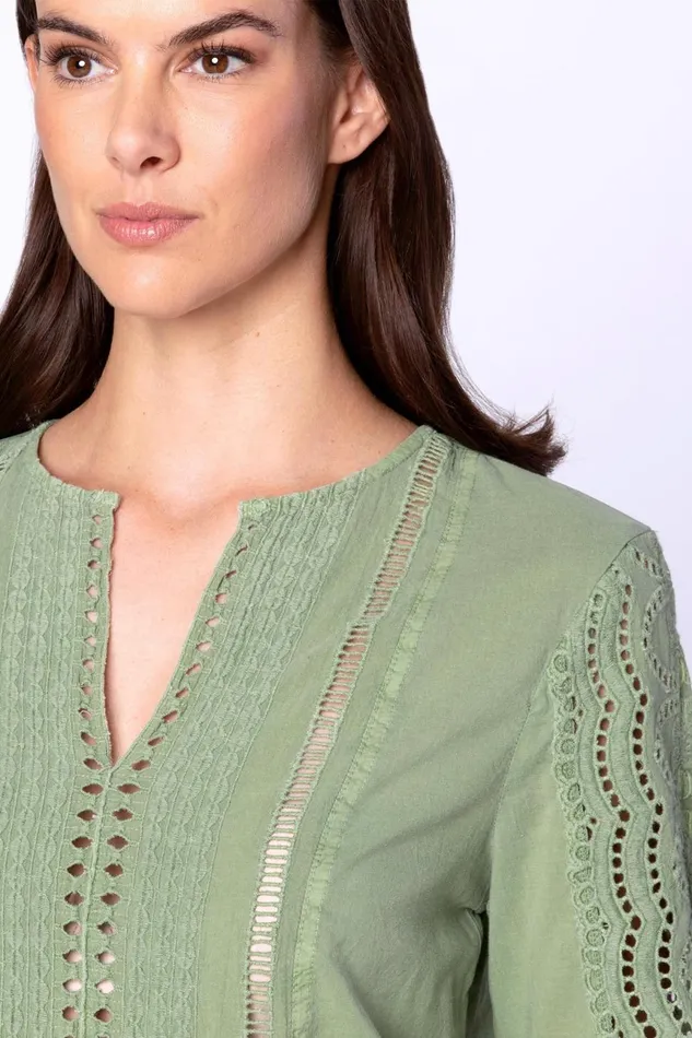 Clothing Tunics XCVI Odila Top Light Olive