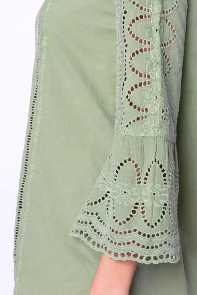 Clothing Tunics XCVI Odila Top Light Olive