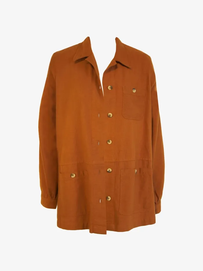 Coats and Jackets Phyllis Utility Shacket Dusky Green 8211 Able Women