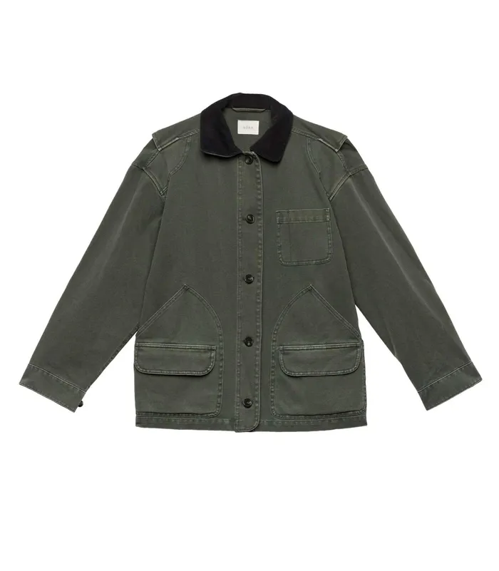 Coats and Jackets Women DEN Pascual Barn Jacket Dark Olive