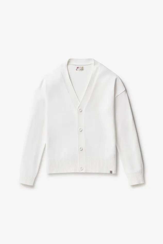 Coats and Jackets Women Fila Baseline Cardigan 100 White
