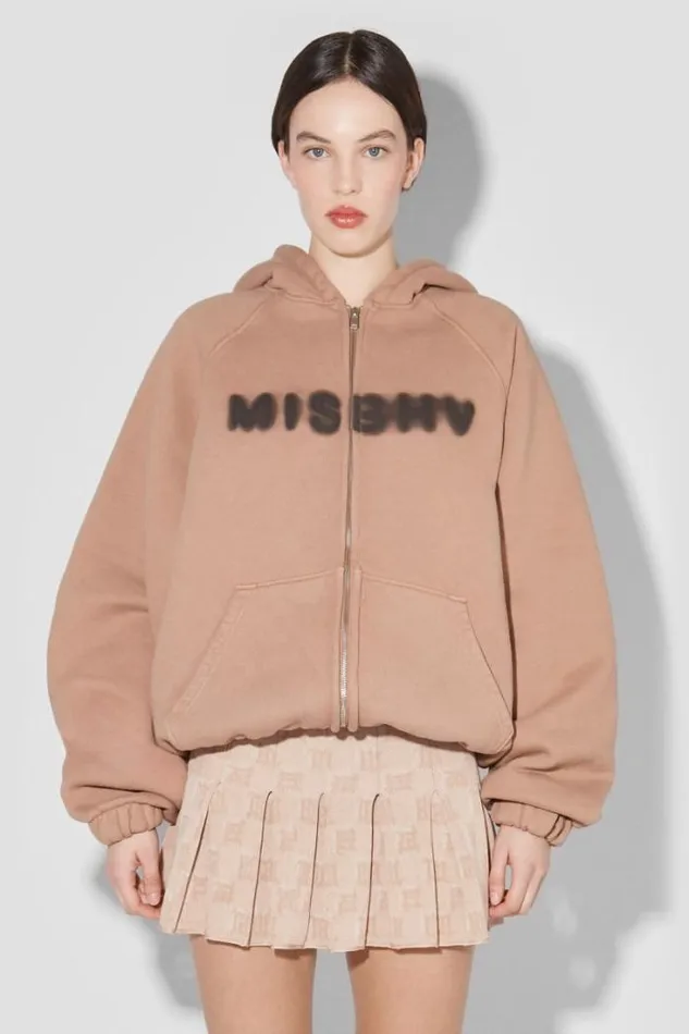 Community Zipped Hoodie Vintage Brown Women MISBHV Hoodies and Sweats