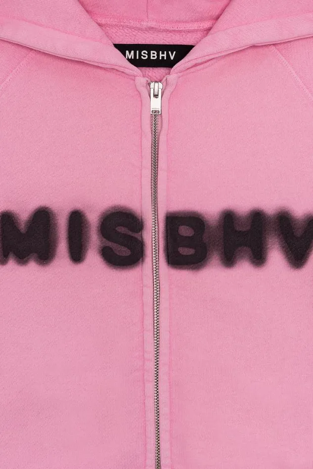 Community Zipped Hoodie Vintage Pink Women MISBHV Hoodies and Sweats