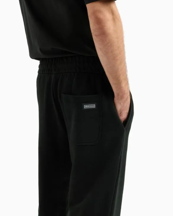 Cotton French Terry Jogger Pants Green Men Armani Matching Sets