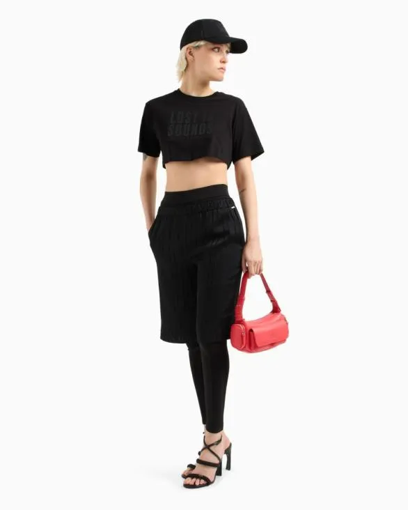 Cropped TShirts Black Women Armani TShirts Cropped TShirts Black Women Armani TShirts