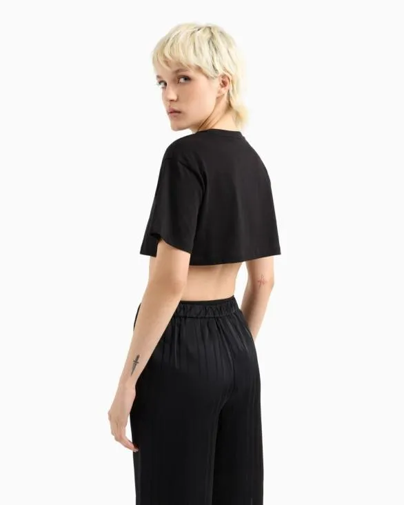 Cropped TShirts Black Women Armani TShirts Cropped TShirts Black Women Armani TShirts