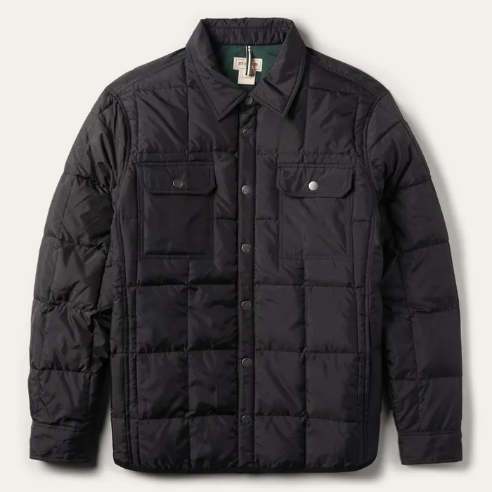 Crushable Black Parachute Jacket Black Men Stetson Jackets