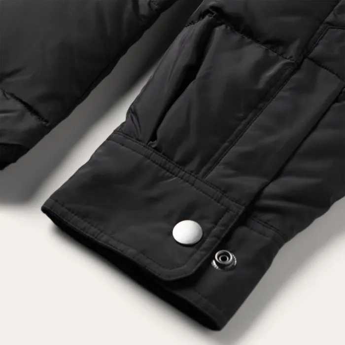 Crushable Black Parachute Jacket Black Men Stetson Jackets