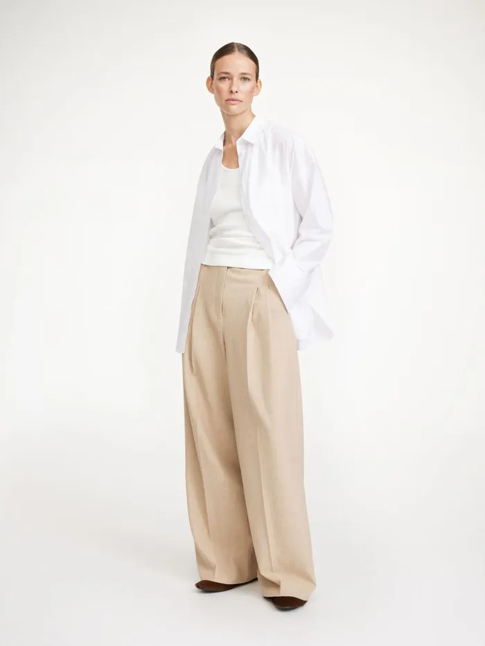 Cymbaria HighWaist Trousers Cinnamon Brown Women By Malene Birger Trousers