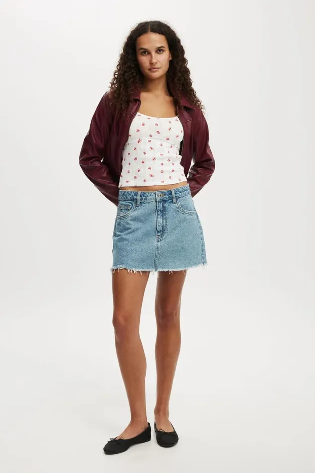 Darcie Scoop Neck Short Sleeve Top Bobbi Ditsy Cherry Rouge Women Cotton On Tops Darcie Scoop Neck Short Sleeve Top Bobbi Ditsy Cherry Rouge Women Cotton On Tops