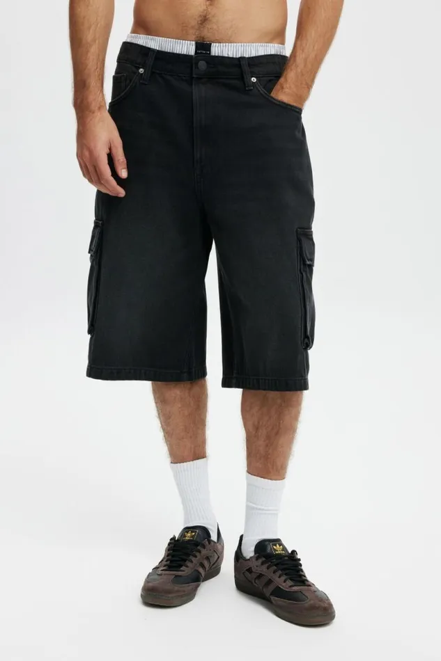 Denim Jort Revolve Black Cargo Men Cotton On Shorts Denim Jort Revolve Black Cargo Men Cotton On Shorts