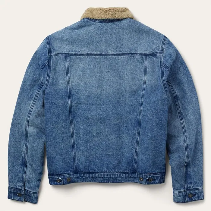 Denim Sherpa Jacket Blue Men Stetson Jackets