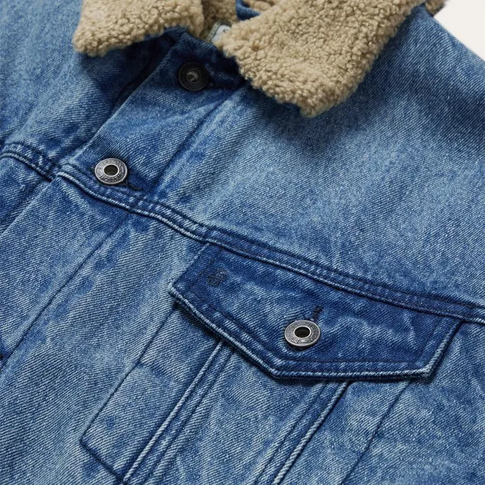 Denim Sherpa Jacket Blue Men Stetson Jackets