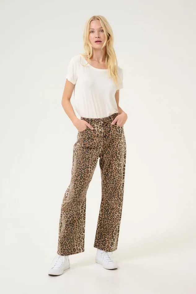 Denim Styles Women CULTURE CUaliena Leopard Shirt Jacket