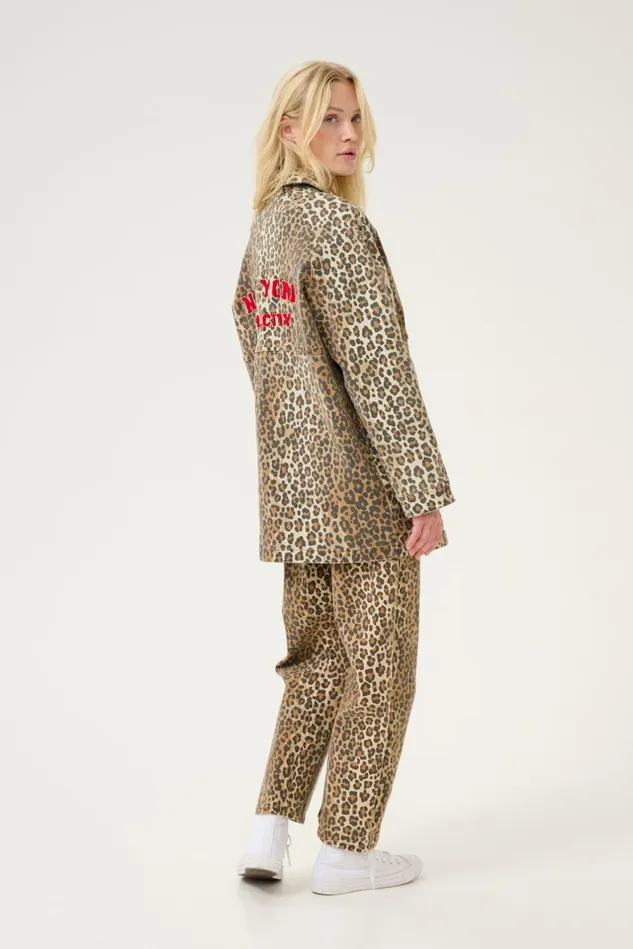Denim Styles Women CULTURE CUaliena Leopard Shirt Jacket