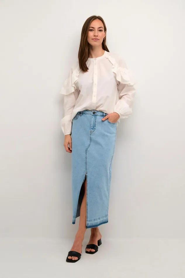 Denim Styles Women CULTURE CUami Denim Jacket Light Blue Wash