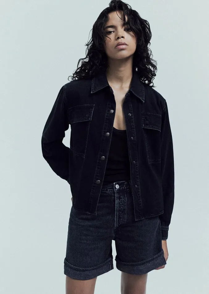 Denim Women Agolde Beck Shirt Jacket In Intense