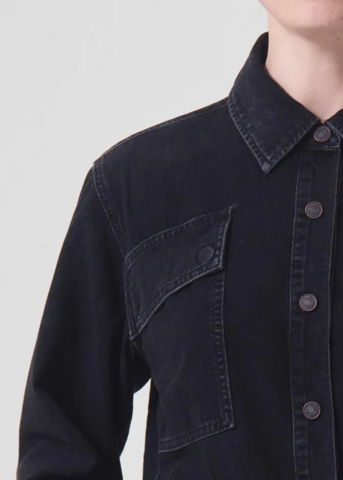 Denim Women Agolde Beck Shirt Jacket In Intense