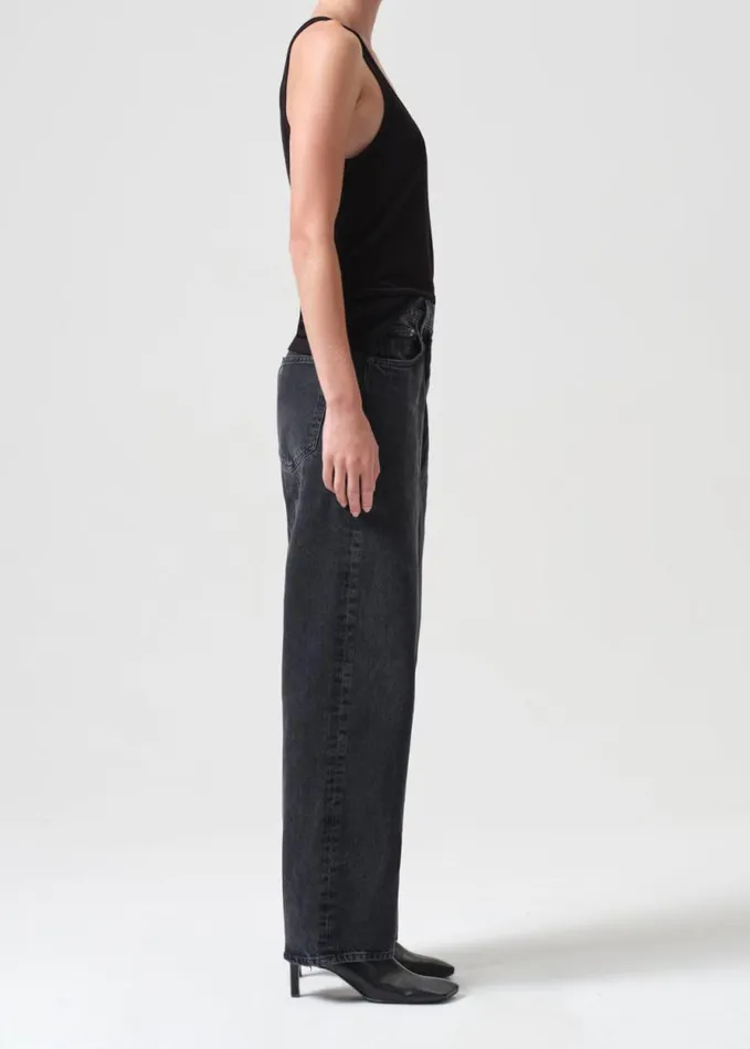 Denim Women Agolde Criss Cross Upsized Jean In Shambles
