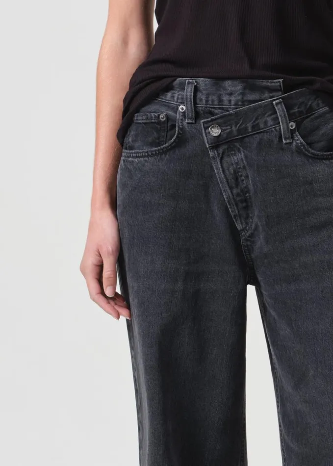 Denim Women Agolde Criss Cross Upsized Jean In Shambles