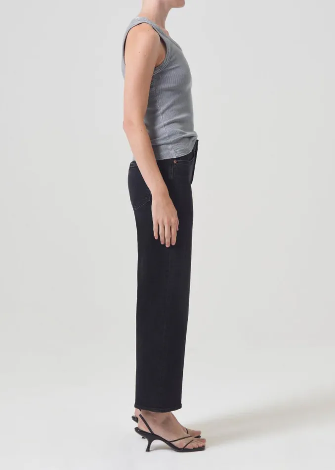 Denim Women Agolde Harper Crop Jean In Hush