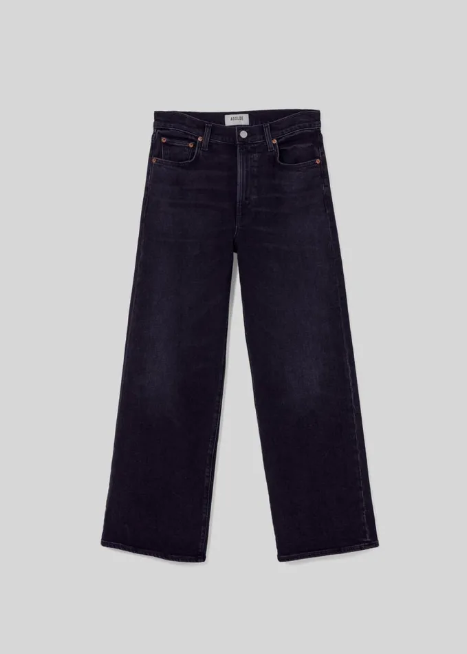 Denim Women Agolde Harper Crop Jean In Hush