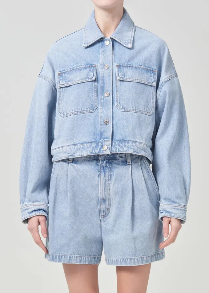 Denim Women Agolde Luka Jacket In Swivel