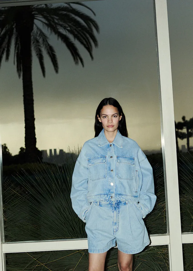 Denim Women Agolde Luka Jacket In Swivel