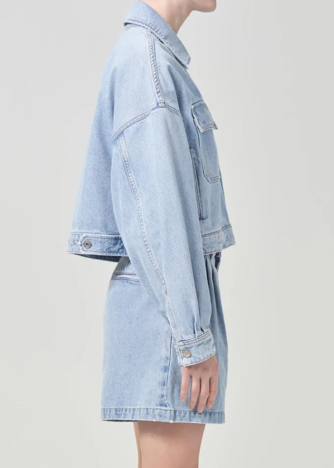 Denim Women Agolde Luka Jacket In Swivel
