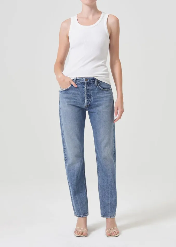 Denim Women Agolde Parker Long Jean In Invention