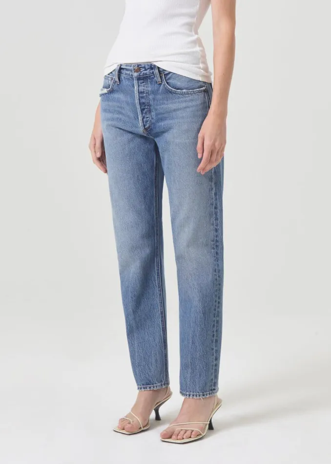 Denim Women Agolde Parker Long Jean In Invention