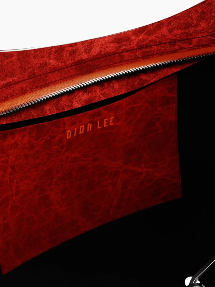 Dion Lee Bags CIRCLE CHAIN BAG Flame 8211 Accessories