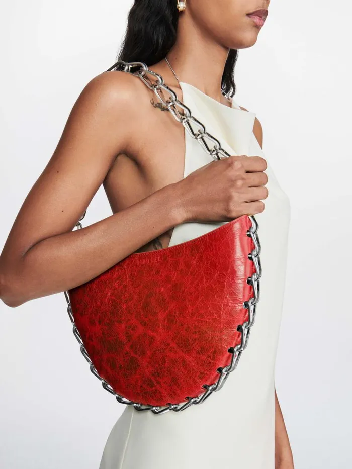 Dion Lee Bags CIRCLE CHAIN BAG Flame 8211 Accessories